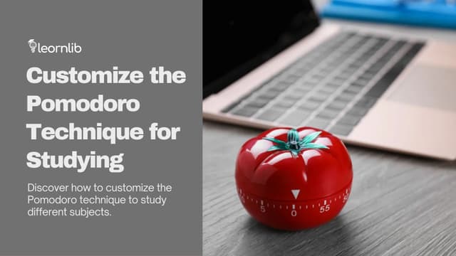 How to Customize the Pomodoro Technique for Studying Different Subjects